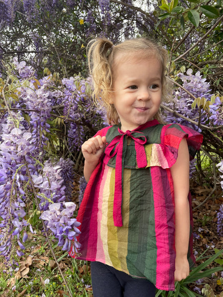 Toddler Rainbow Stripe Dress or Top