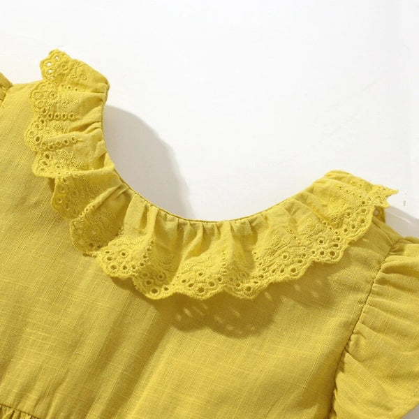 Toddler/Kid Yellow Giraffe Dress