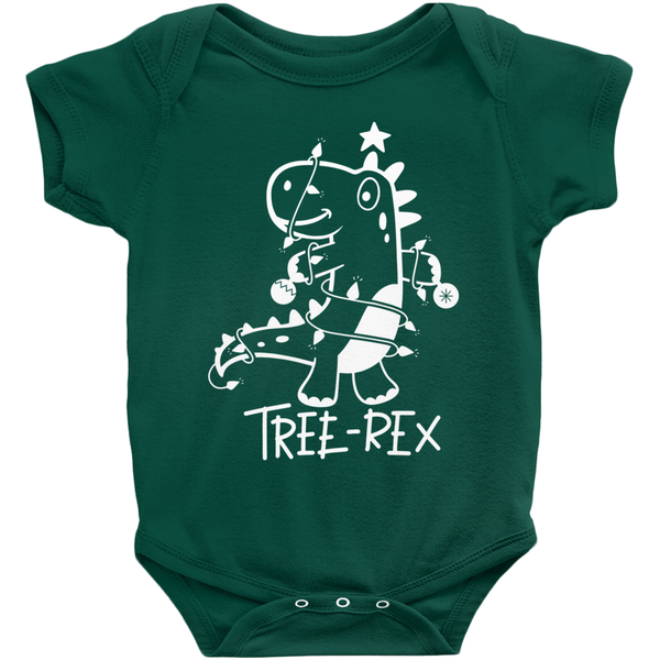 Tree Rex Holiday Baby Bodysuit