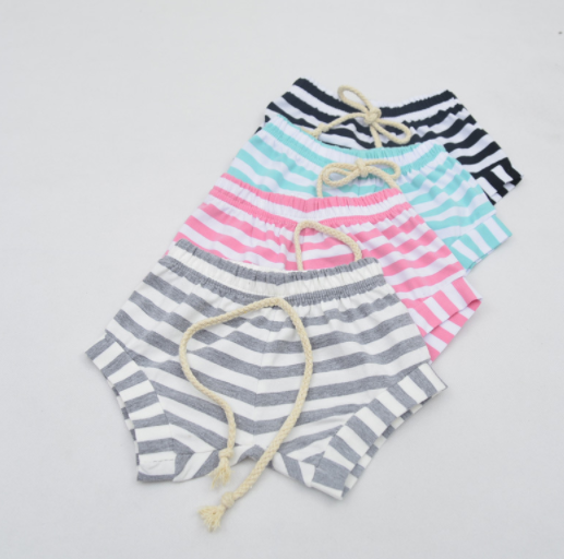 Kids Striped Shorts - Multiple Colors