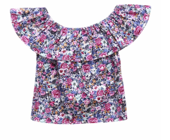 Baby/Toddler Floral Shirt/Bloomer Set