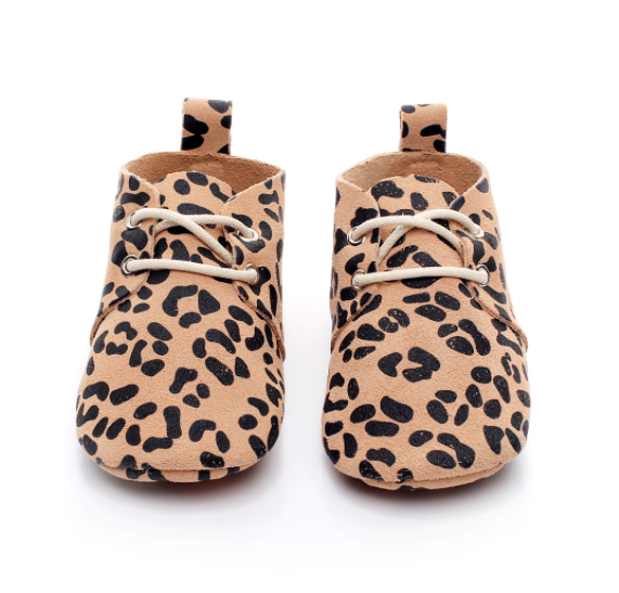 Baby Lace Up Oxford - Leopard