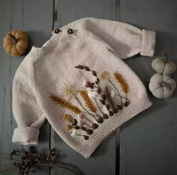 Toddler/Kids Two Button Pullover Sweater