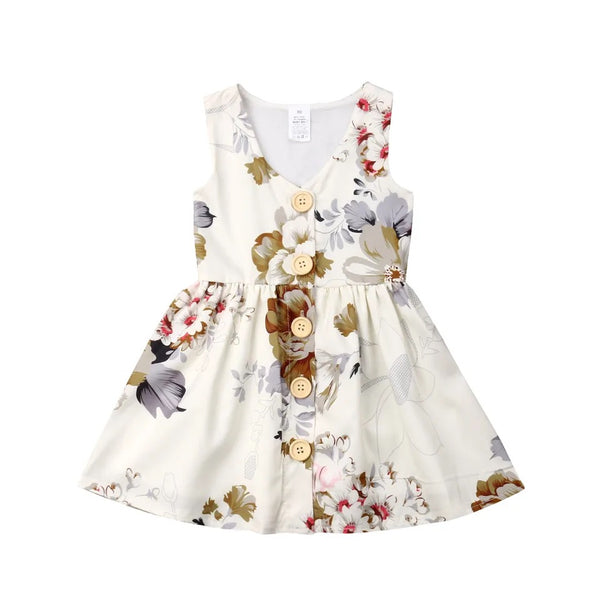 Baby/Toddler Floral Button Up Dress