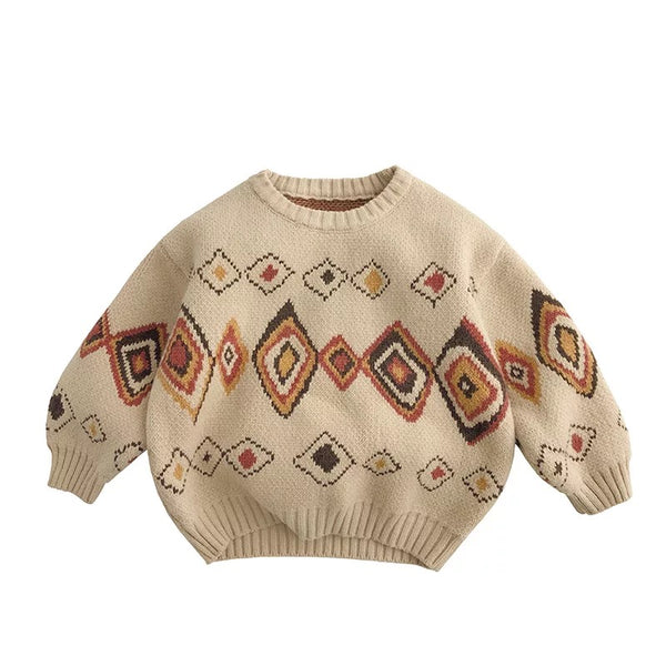 Toddler/Kids Retro Diamond Sweater