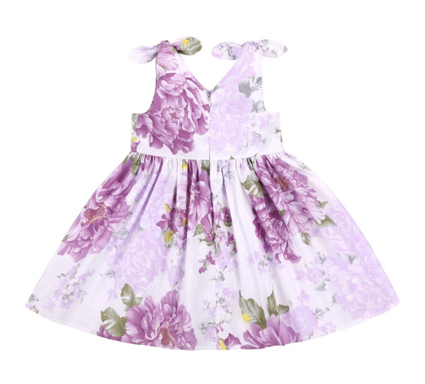Baby/Toddler Floral Shoulder Tie Dress
