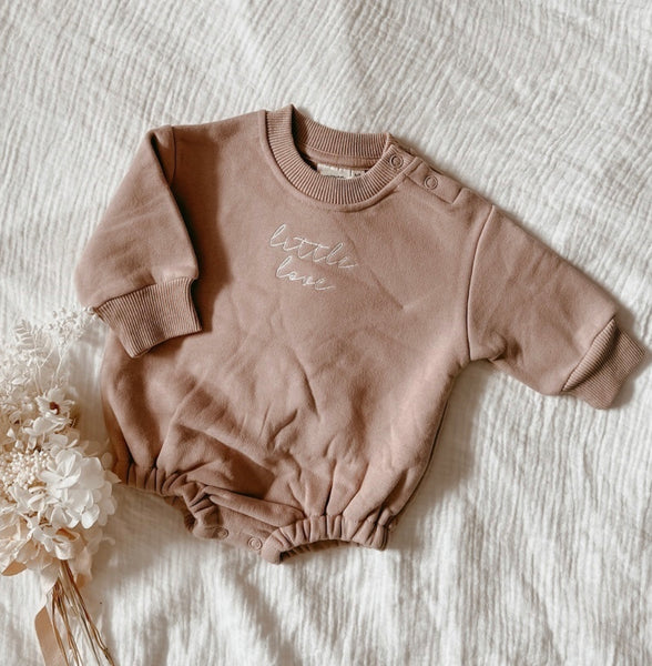 Baby/Toddler Little Love Embroidered Romper