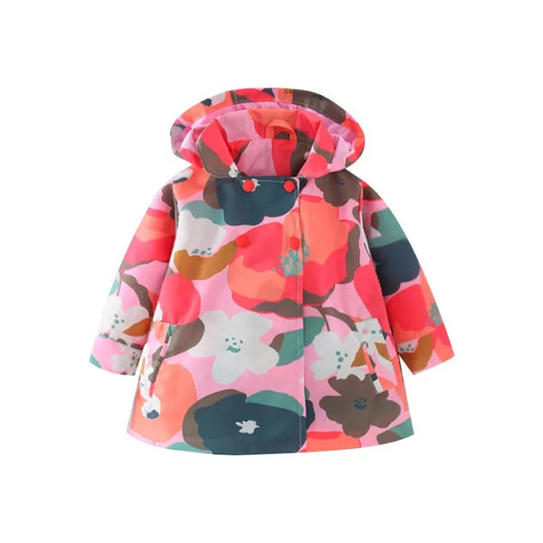 Baby/Toddler Pink Floral Hooded Jacket