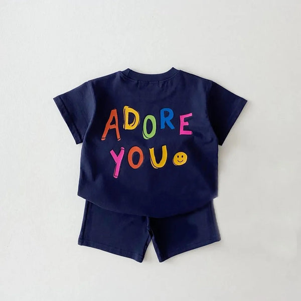 Baby/Toddler Adore You Shorts Set