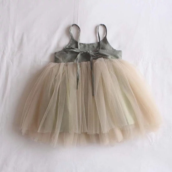 Baby/Toddler Cream Tutu Dress