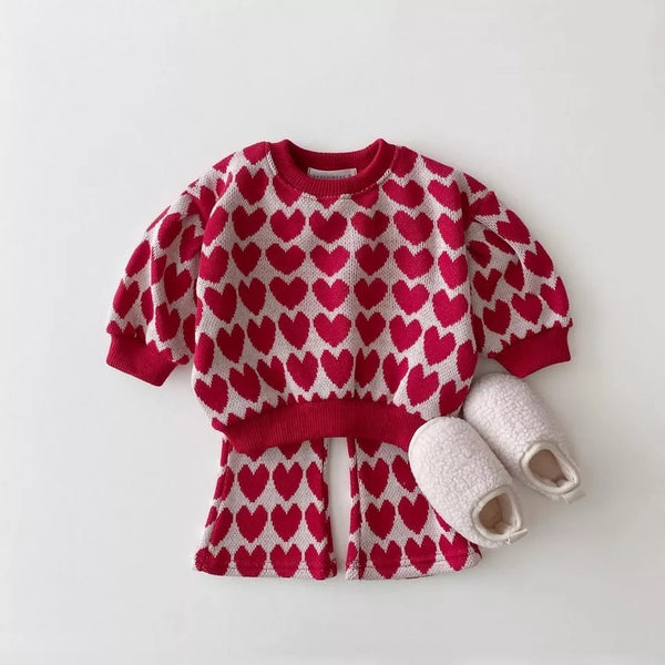 Baby/Toddler Knit Pullover Pants Set