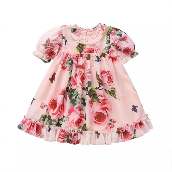 Baby/Toddler Pink Roses Dress