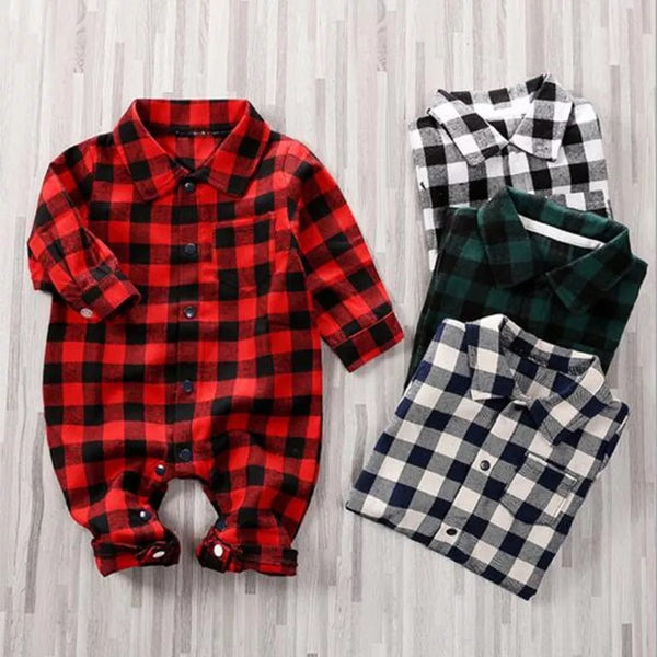 Baby/Toddler Buffalo Plaid Jumpsuit - Multiple Colors