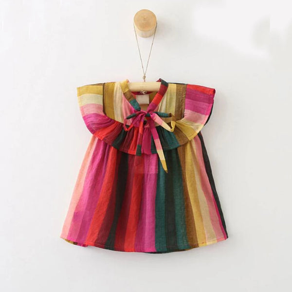 Toddler Rainbow Stripe Dress or Top
